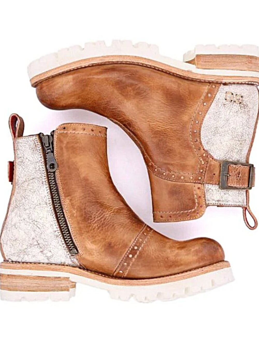 BED/STU Brianna Ankle Booties Tan Rustic - Picture 2 of 7